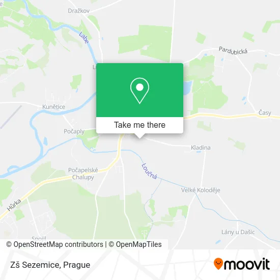 Карта Zš Sezemice