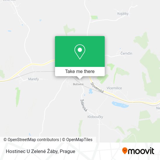 Hostinec U Zelené Žáby map