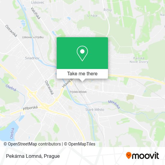 Карта Pekárna Lomná