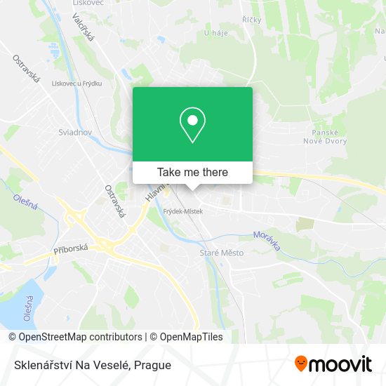Sklenářství Na Veselé map