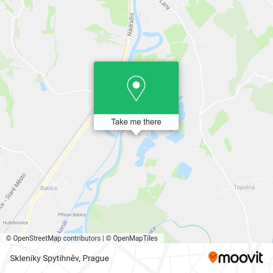 Skleníky Spytihněv map
