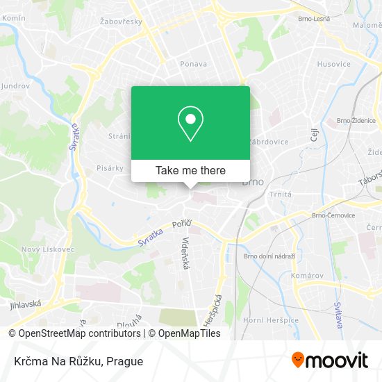 Krčma Na Růžku map