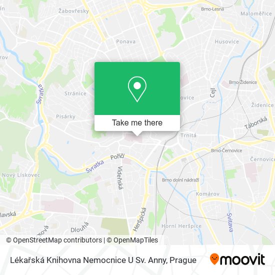 Lékařská Knihovna Nemocnice U Sv. Anny map