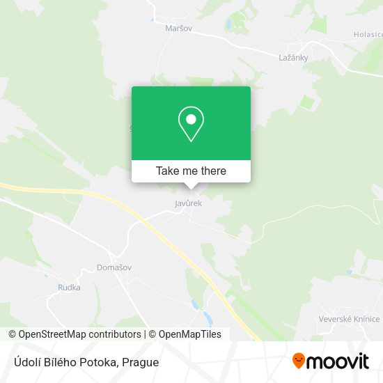 Údolí Bílého Potoka map