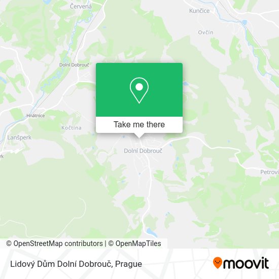 Lidový Dům Dolní Dobrouč map