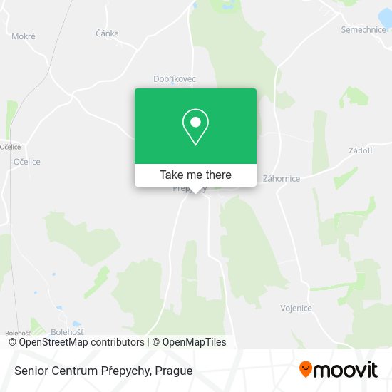 Senior Centrum Přepychy map