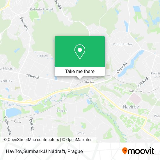 Havířov,Šumbark,U Nádraží map