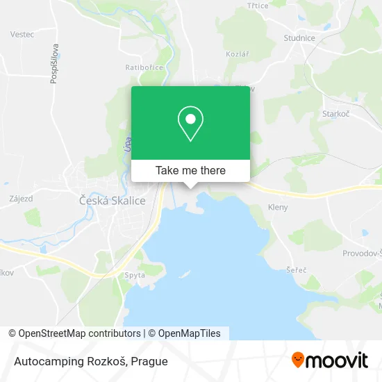 Карта Autocamping Rozkoš