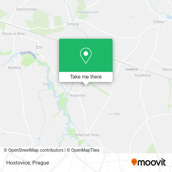 Карта Hostovice
