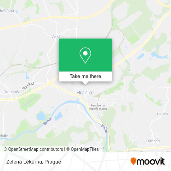 Zelená Lékárna map