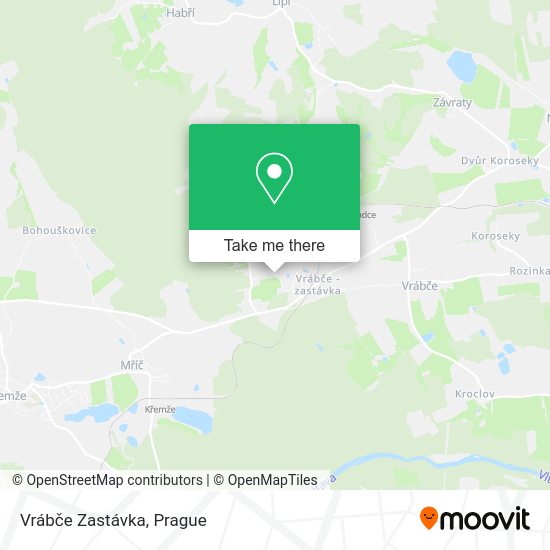 Карта Vrábče Zastávka