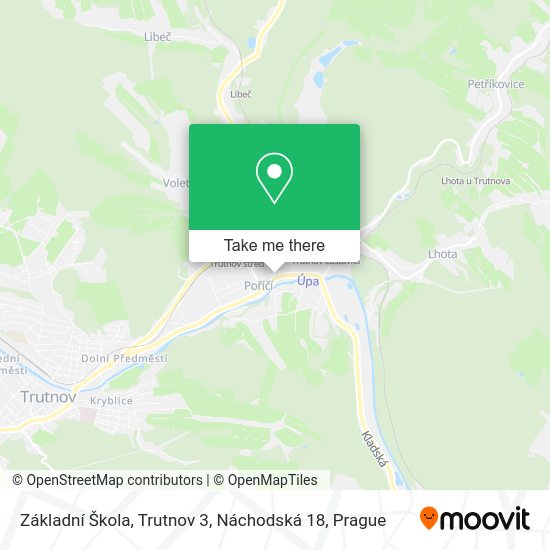 Základní Škola, Trutnov 3, Náchodská 18 map