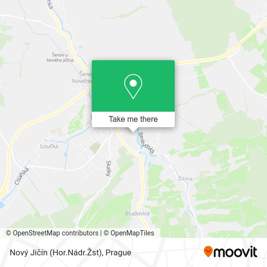 Nový Jičín (Hor.Nádr.Žst) map