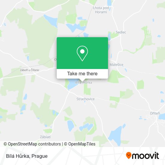 Bílá Hůrka map