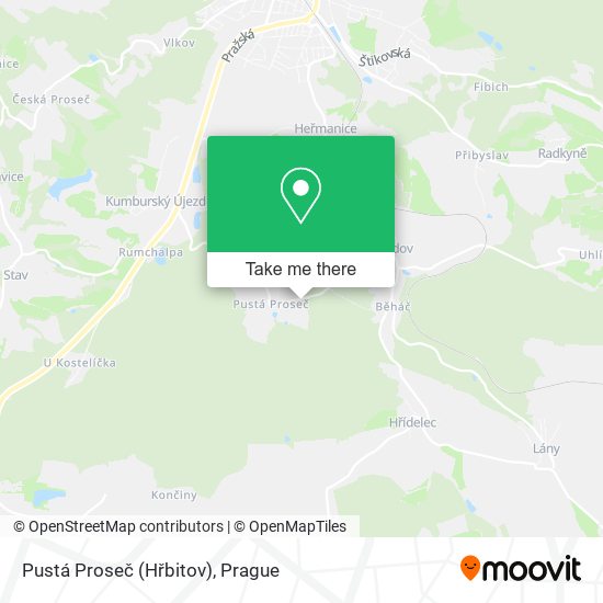 Pustá Proseč (Hřbitov) map