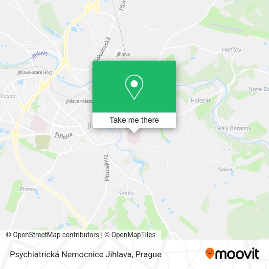 Psychiatrická Nemocnice Jihlava map