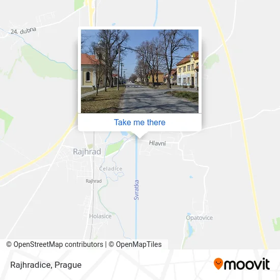 Карта Rajhradice