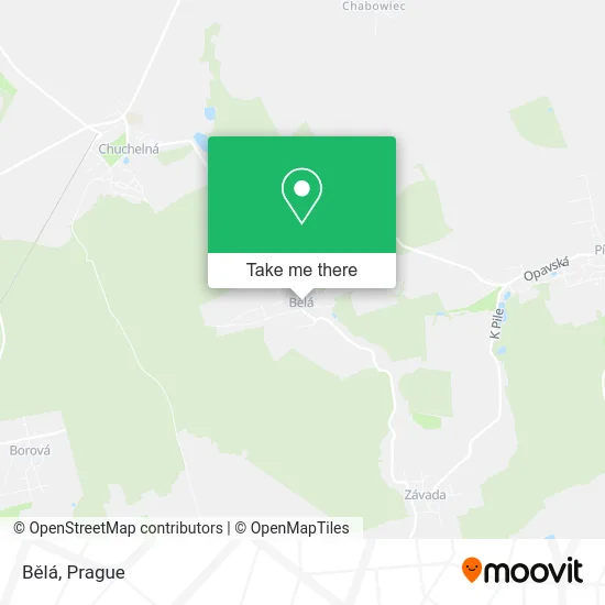 Карта Bělá