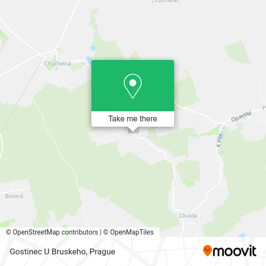 Карта Gostinec U Bruskeho