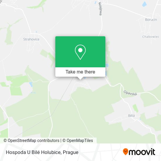 Hospoda U Bilé Holubice map