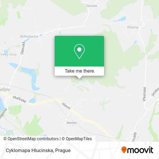 Карта Cyklomapa Hlucinska