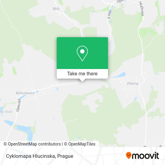 Карта Cyklomapa Hlucinska