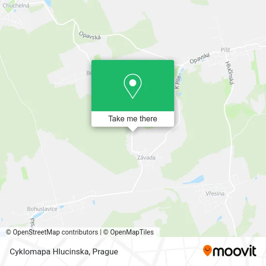 Карта Cyklomapa Hlucinska