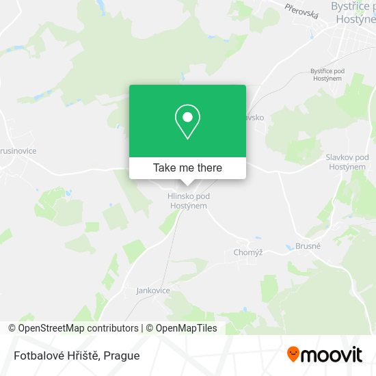 Fotbalové Hřiště map