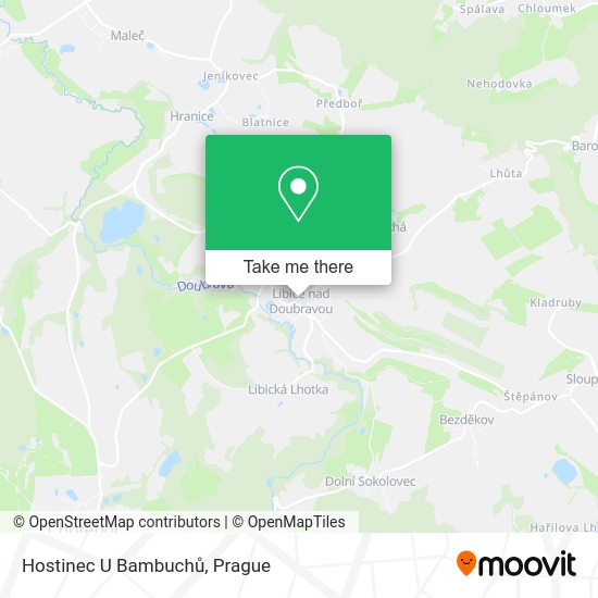 Карта Hostinec U Bambuchů