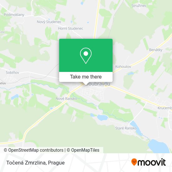 Točená Zmrzlina map