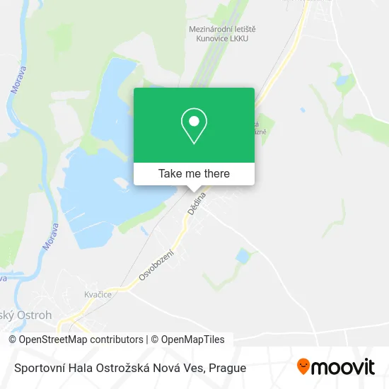 Карта Sportovní Hala Ostrožská Nová Ves