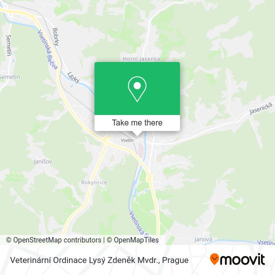 Veterinární Ordinace Lysý Zdeněk Mvdr. map