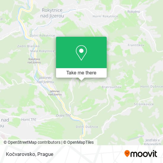 Kočvarovsko map