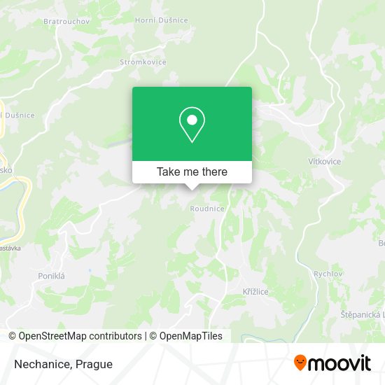 Карта Nechanice