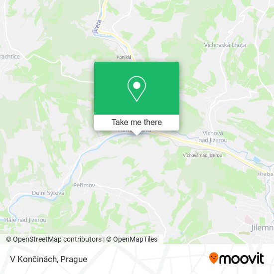 Карта V Končinách