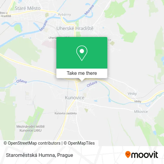 Карта Staroměstská Humna