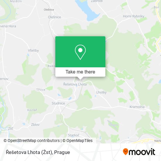Řešetova Lhota (Žst) map