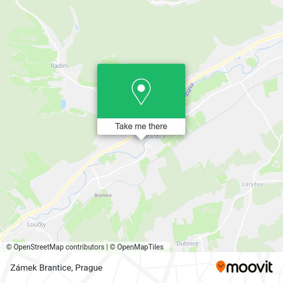 Карта Zámek Brantice