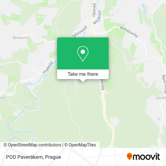 Карта POD Paverákem