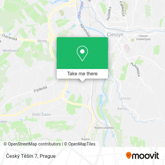 Český Těšín 7 map