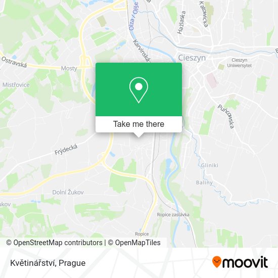 Květinářství map