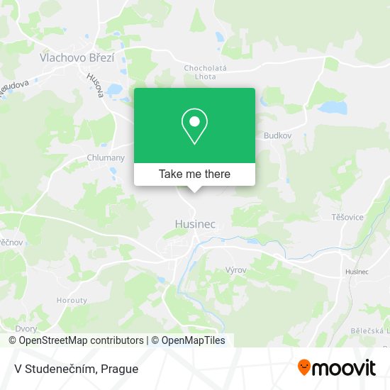 V Studenečním map