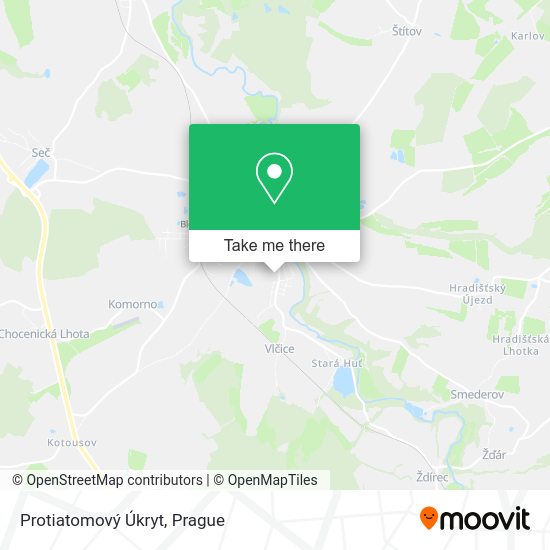 Protiatomový Úkryt map