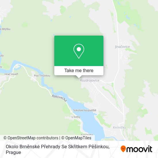 Okolo Brněnské Přehrady Se Skřítkem Pěšinkou map
