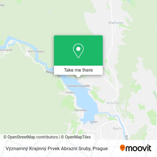 Významný Krajinný Prvek Abrazní Sruby map