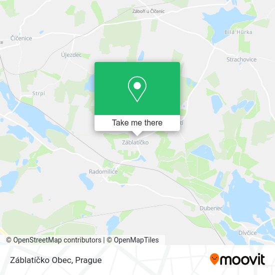 Záblatíčko Obec map