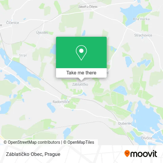 Карта Záblatíčko Obec