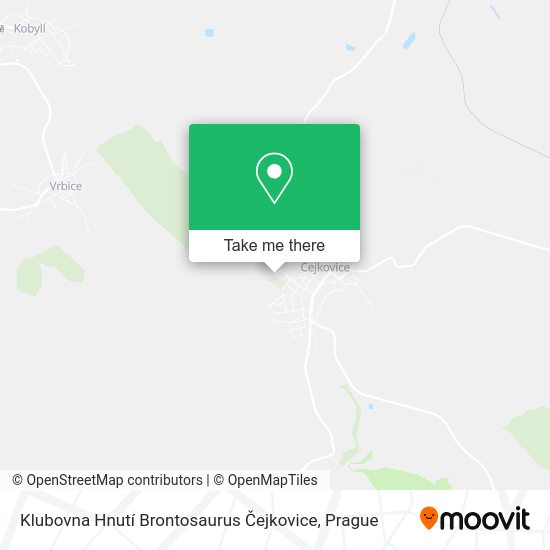 Klubovna Hnutí Brontosaurus Čejkovice map