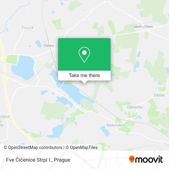 Fve Číčenice Strpí I. map