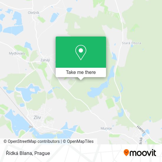 Řídká Blana map